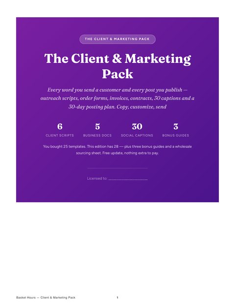 Pack cover